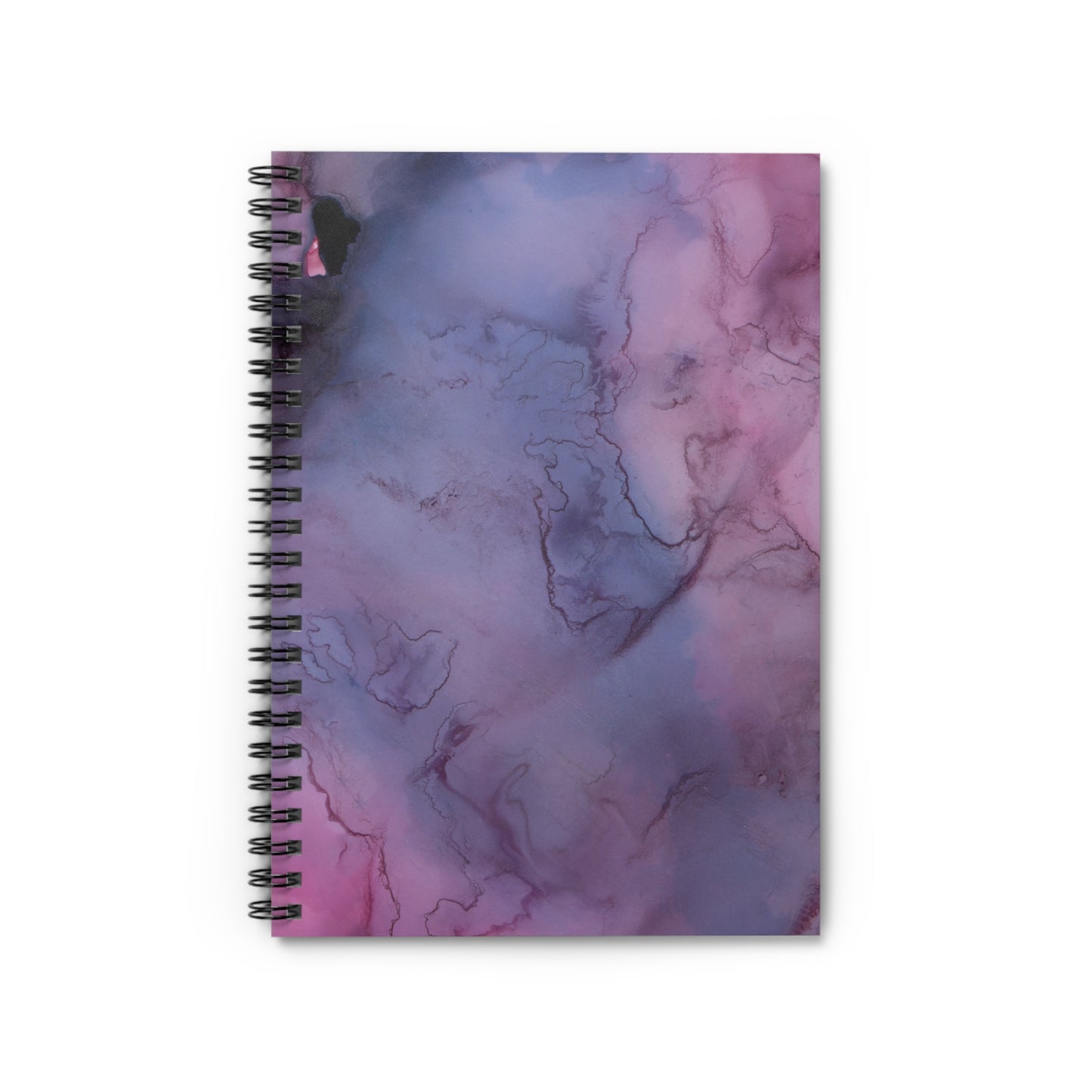 Purple & Pink watercolor splash Spiral Notebook