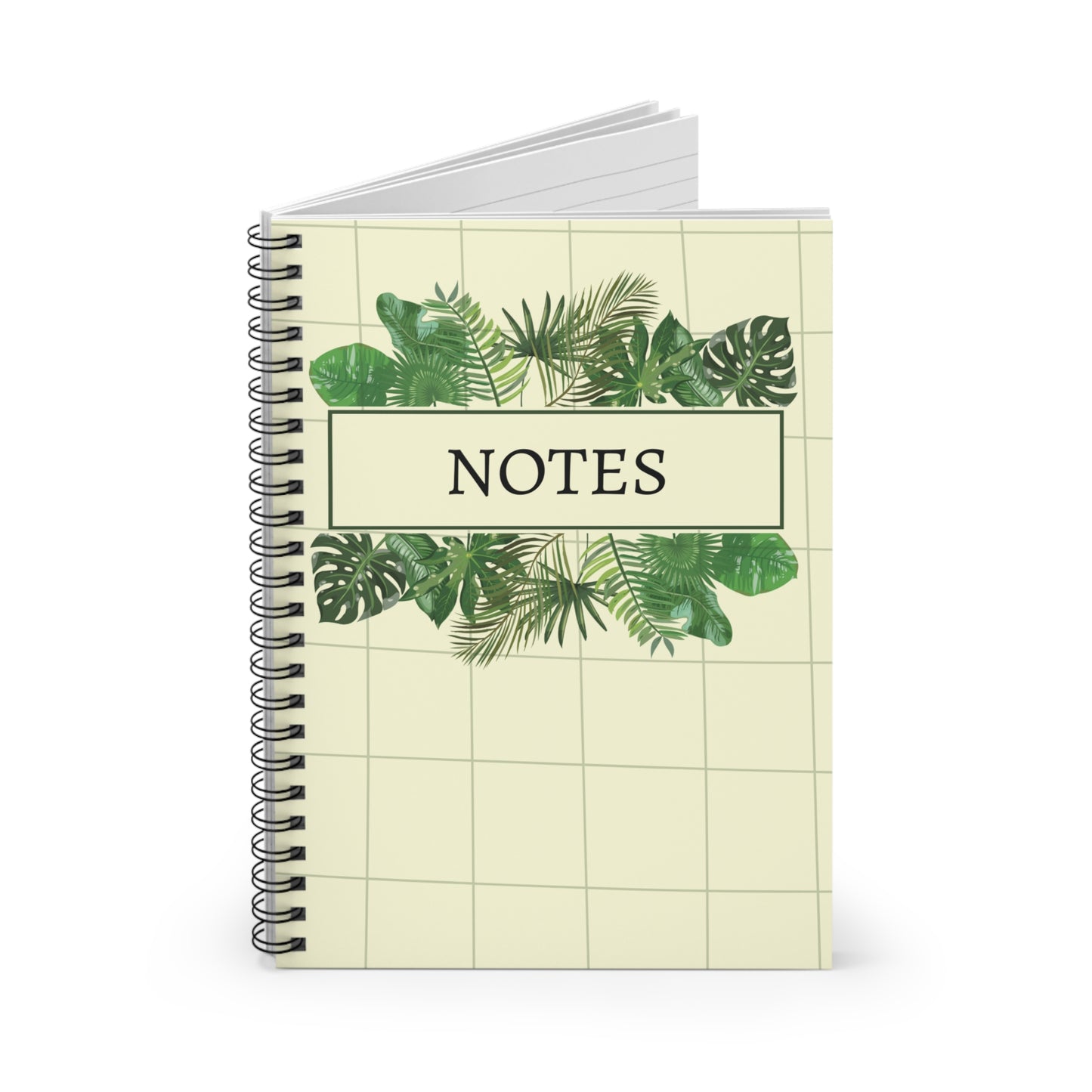 Fan Leaf Spiral Notebook - Ruled Line