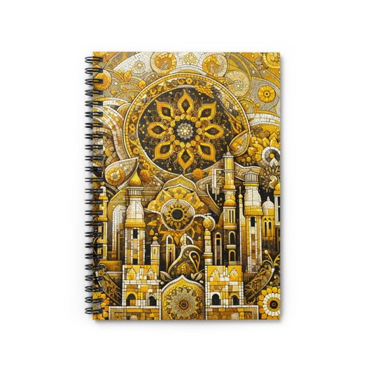 Golden Escape Spiral Notebook - Ruled Line