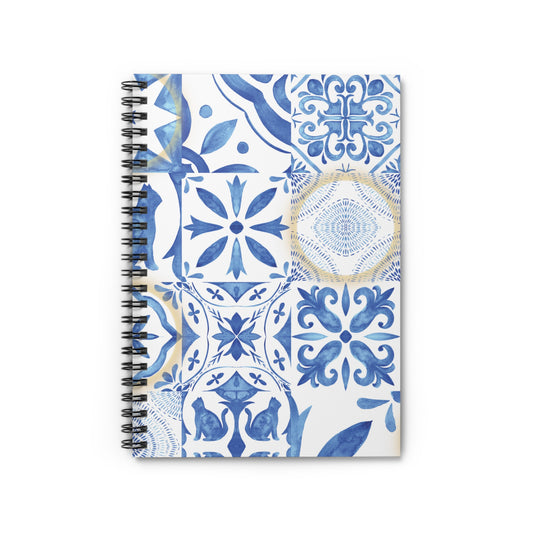 Chinoiserie Spiral Notebook - Ruled Line