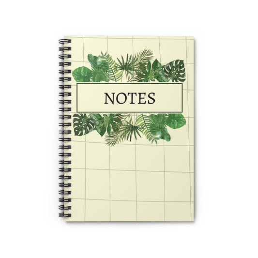 Fan Leaf Spiral Notebook - Ruled Line