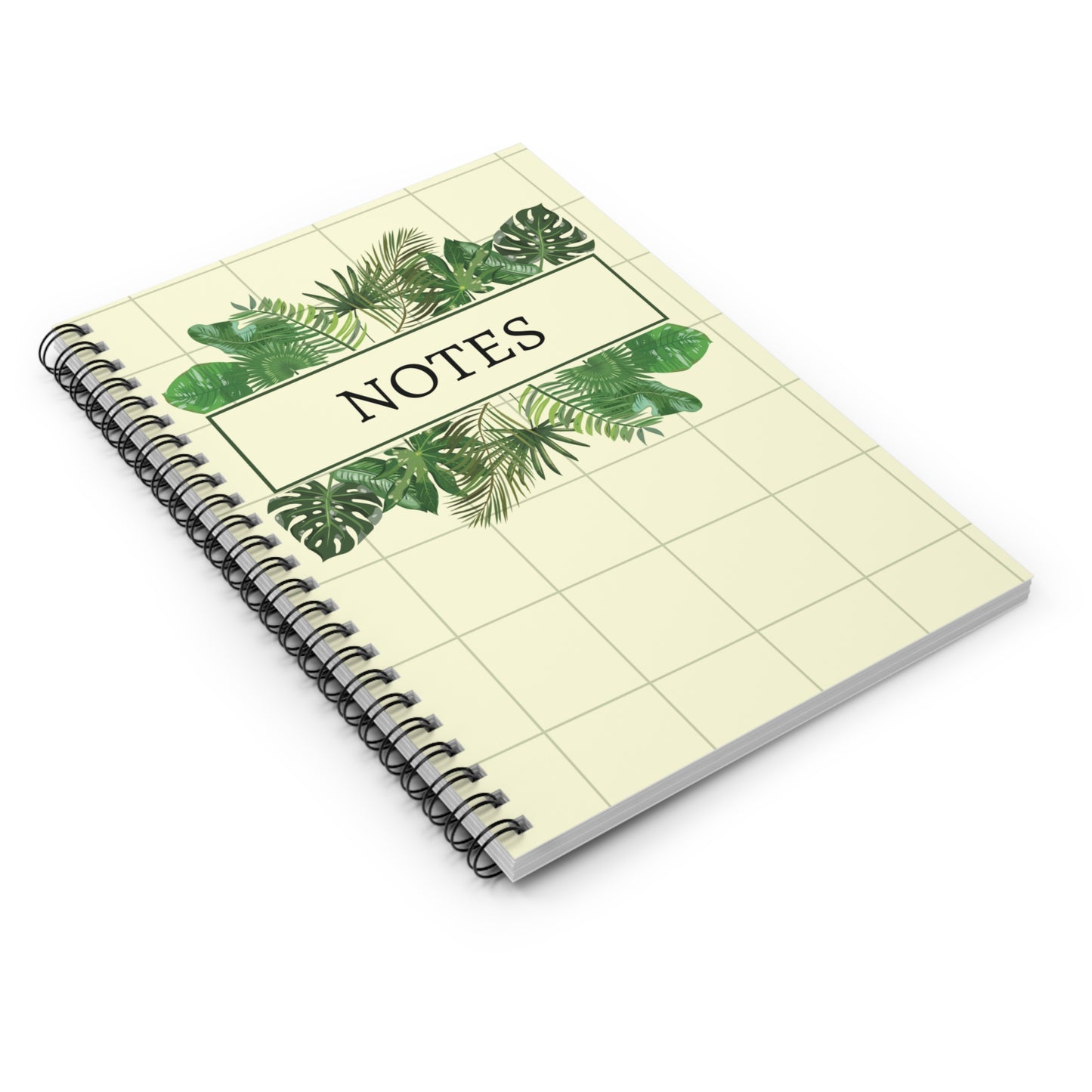 Fan Leaf Spiral Notebook - Ruled Line