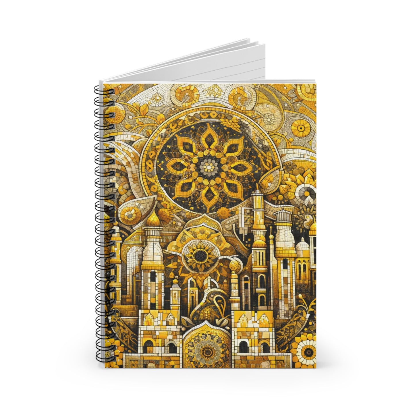 Golden Escape Spiral Notebook - Ruled Line